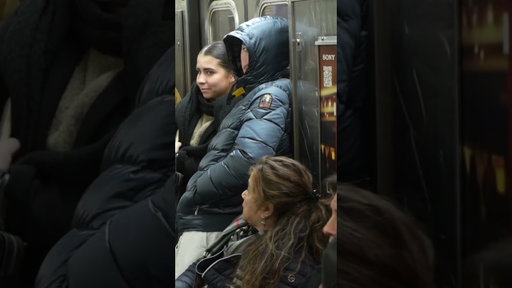 A centaur does stand up on the subway in NYC