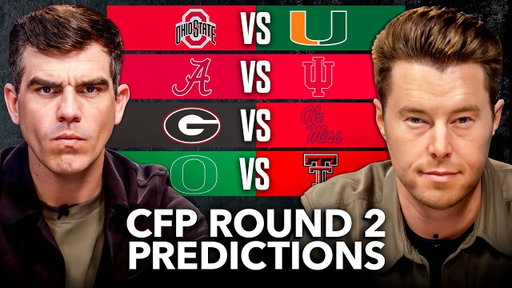 College Football Playoff PREDICTIONS Round 2 | Alabama v Indiana, Miami v Ohio State