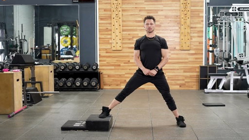 Foot Elevated Cossack Squat