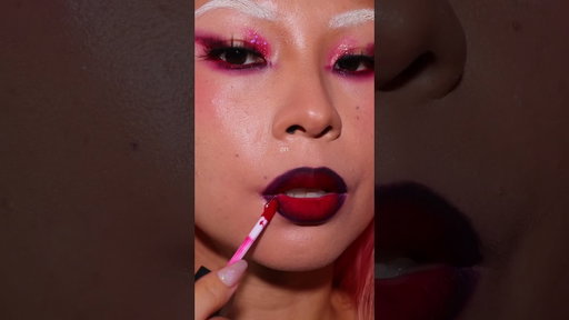 Last Minute Halloween Vampy Lip Combo #halloween