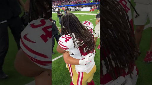 49ers: In it together 🫂 #christianmccaffrey #fredwarner #postgame #thursdaynightfootball