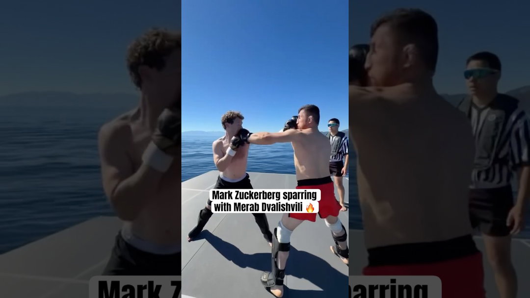 Mark Zuckerberg kicked Merab into the lake 😅