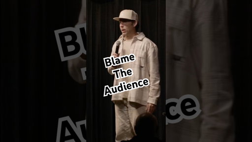 They say never blame the audience. #standupcomedy #drivinghumor #comedy #audience