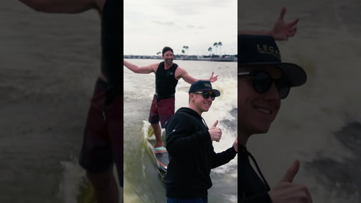 travis pastrana and i wake surfed at the daytona 500