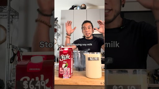 Homemade soy milk hack #cooking #tofu