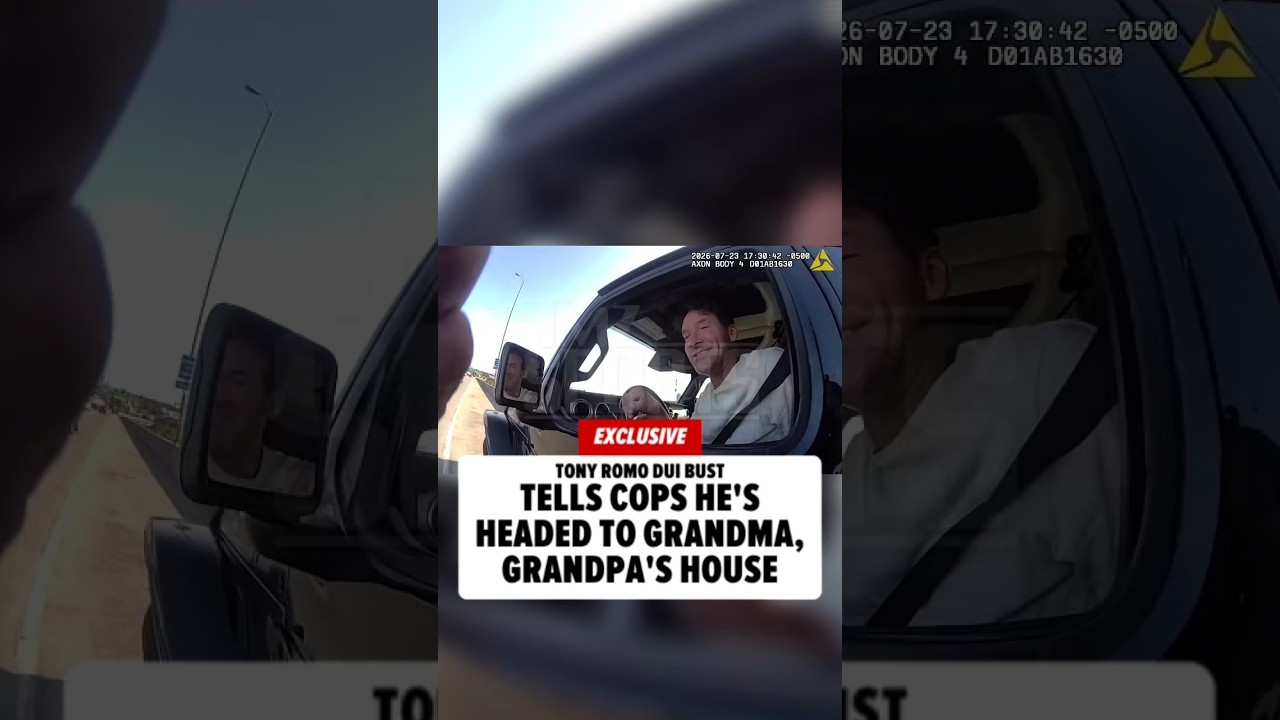 Tony Romo Says He Was Off to See His Grandparents Before OWI Bust, On Video