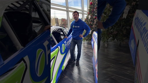 Please don’t tell him it’s just a show car. #spiremotorsports #nascar #viral #danielsuarez