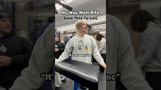 No way Matt said this to Unc #shorts