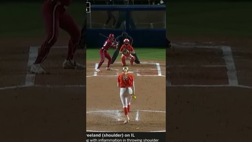 Count 'em! 9️⃣ strikeouts for Ruby Meylan vs Oklahoma 🔥 #okstate #softball #collegesoftball