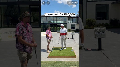 1 Hole Golf Match for $100,000! 🤯