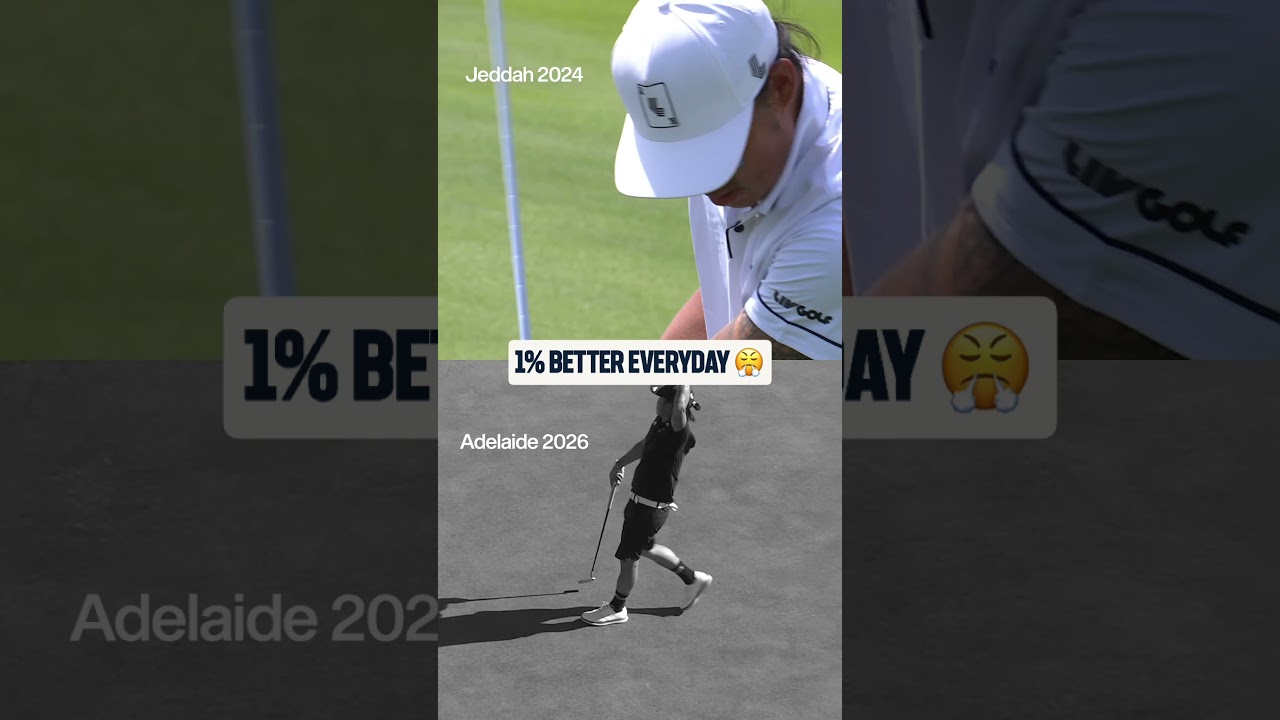 From a shank in his first round in the LIV Golf League to a Champion in Adelaide 😤 #golf #LIVGolf
