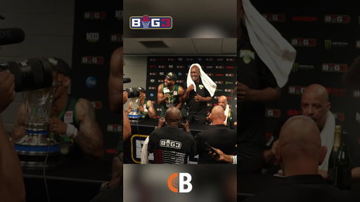Ice Cube popped champagne & the 'BIG3' champions started rapping “No Vaseline,” with him!