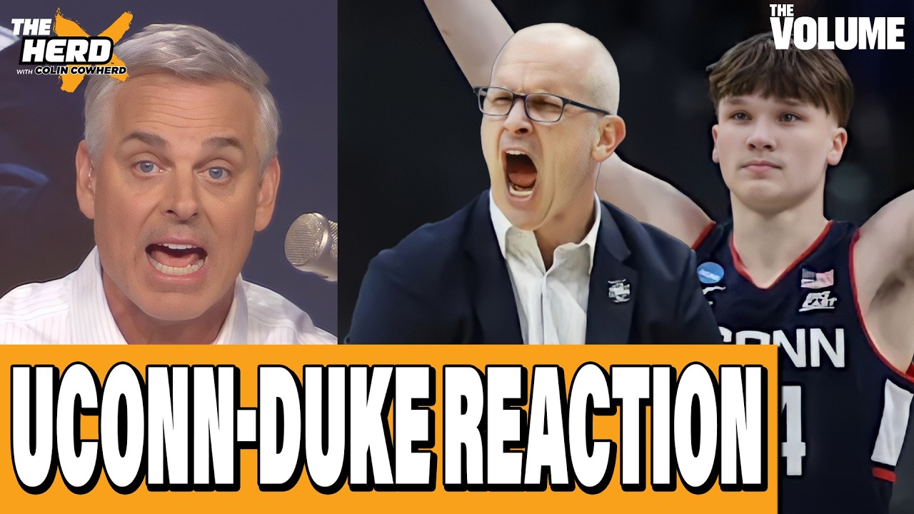 Colin Cowherd REACTS to UConn-Duke + Final Four predictions | THE HERD March Madness