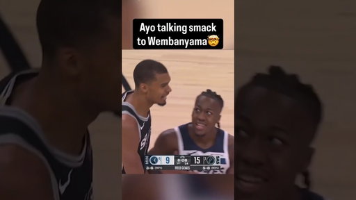 Ayo Dosunmu not backing down from Victor Wembanyama 😤 #illini 🎥 @NBAonNBC