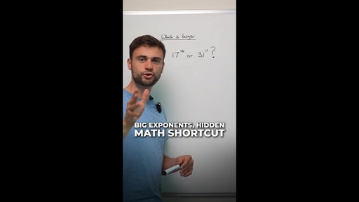 Math Shortcut: Comparing Large Exponents