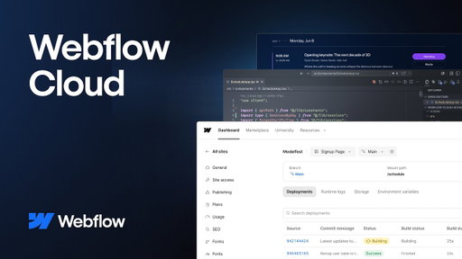 Deploy apps on Webflow Cloud without creating a site