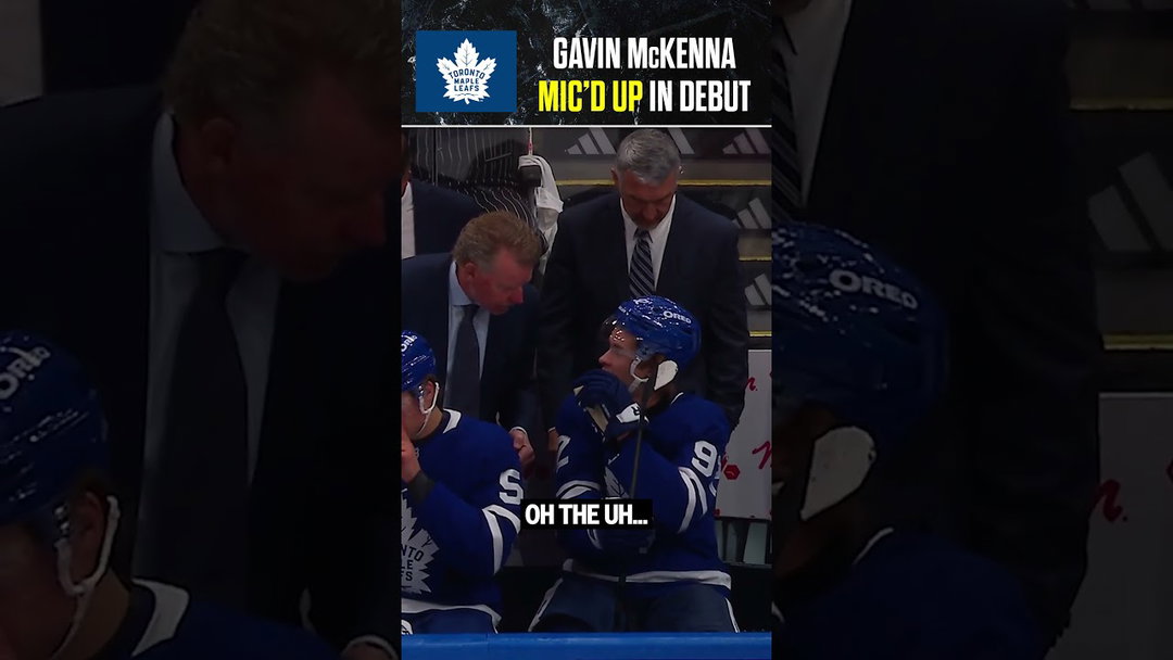 McKenna MIC'D UP in NHL DEBUT! 🎙️