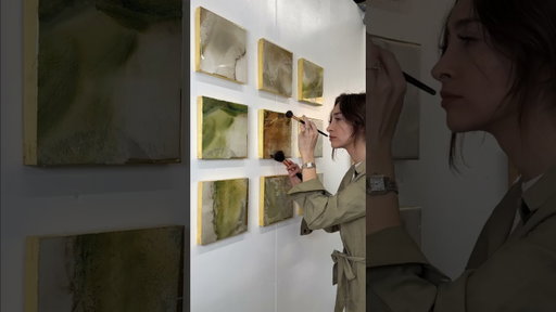Come make a painting with me 🤍 #painting #artist #art #resin