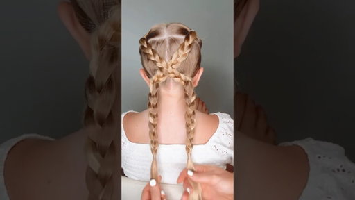 CUTE AND EASY HAIRSTYLE Audrey and Victoria #hairstyle PRODUCTS USED IN DESCRIPTION BELOW ⬇️
