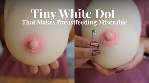 How to Heal Nipple Pain from Milk Blister / Milk Bleb using SALINE SOLUTION + OLIVE OIL