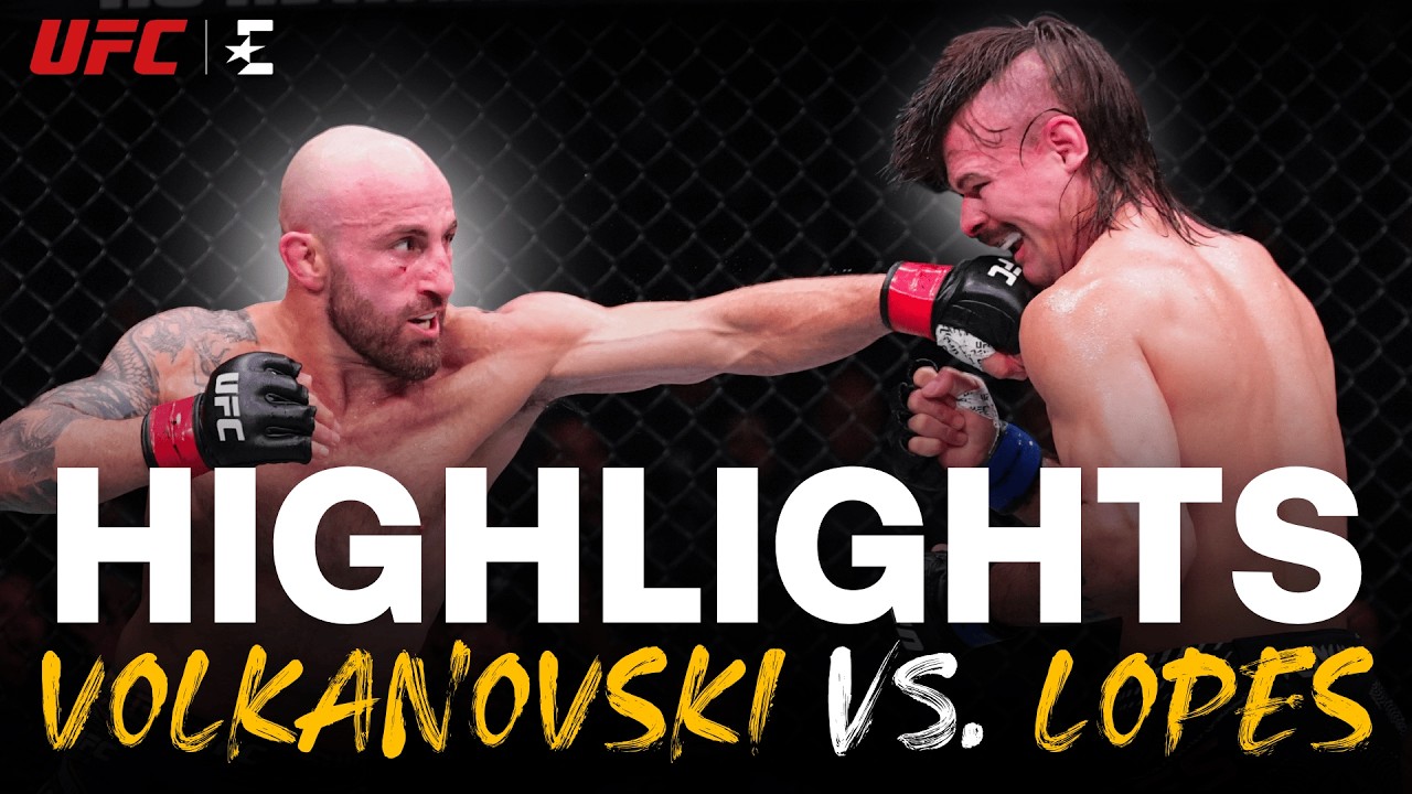 ALEXANDER VOLKANOVSKI zet TITEL op spel in REMATCH tegen DIEGO LOPES | HIGHLIGHTS UFC 325