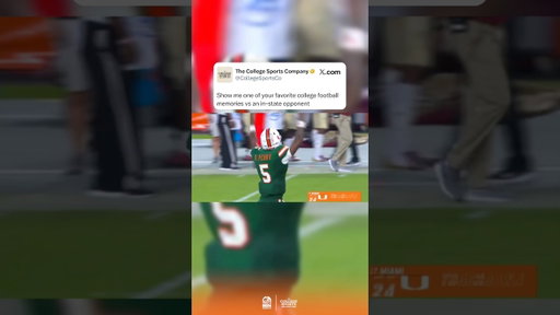 The 20-point comeback against Florida State in 2018 was electric🔥🙌(🎥: @e@espn