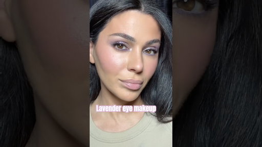 Purple eye makeup 🪻🪁🦋💕 #makeuptutorial #eyemakeup #browneyes
