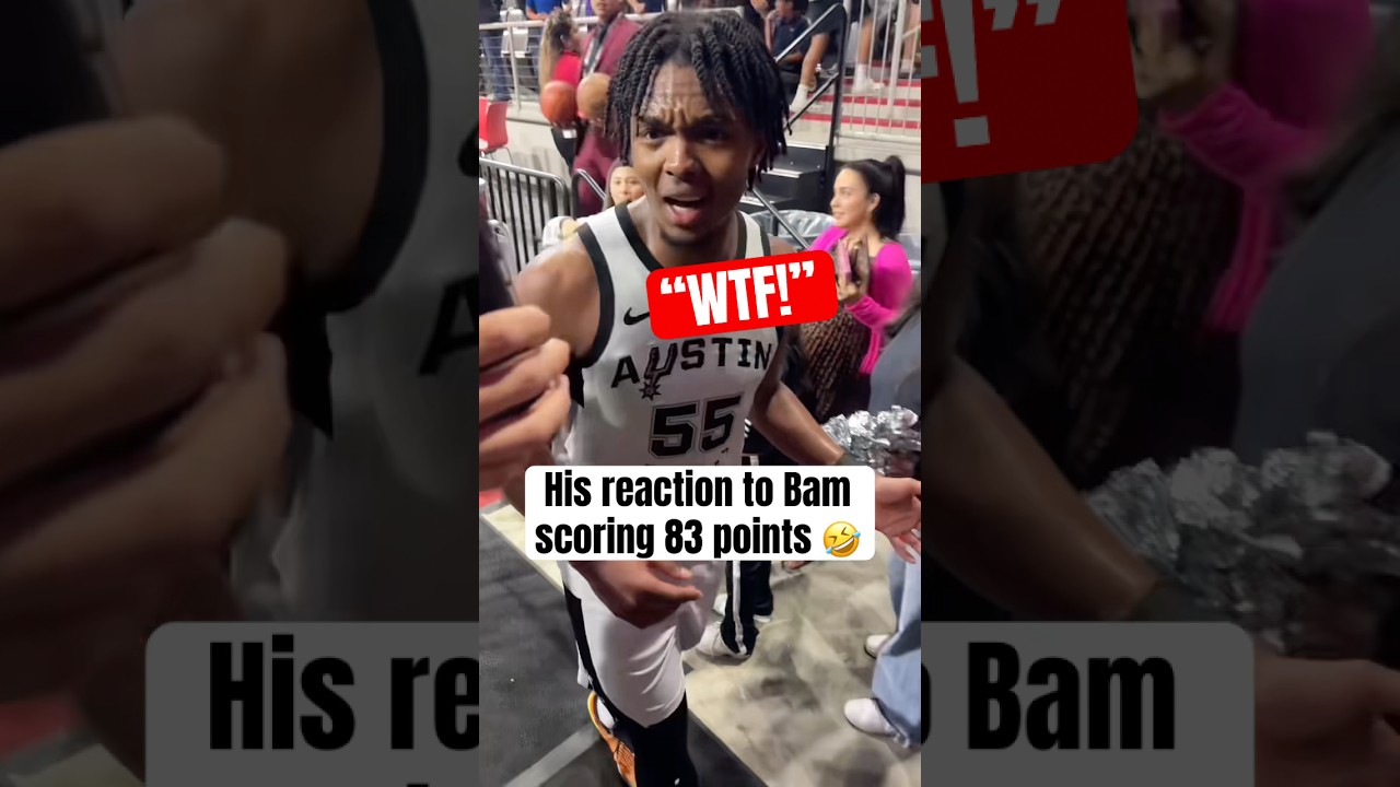 Bro couldn’t believe how much Bam scored 😂 (via curt3ll)