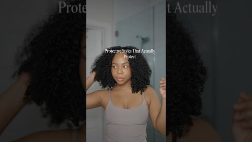 How I protect my 4C hair while working out five days a week #hairjourney #halfwig #4chair