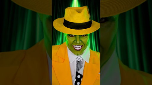 Jim Carrey’s The Mask 💚 | EllaDoesFx | #shorts