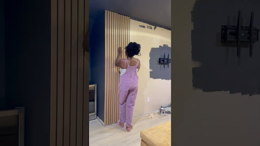 Movie Room Makeover #diy #roommakeover #paneling