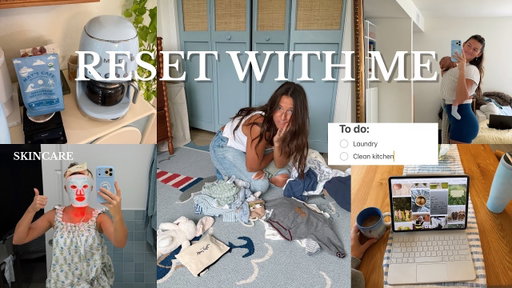 *RESET WITH ME* going through closet, packing up newborn clothes, self care