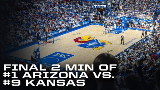FINAL 2 MINUTES of #9 Kansas UPSET WIN vs. #1 Arizona 🎥