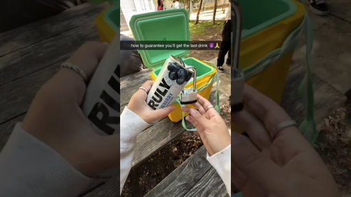 Keep your drinks safe from friends with this dumb trick.