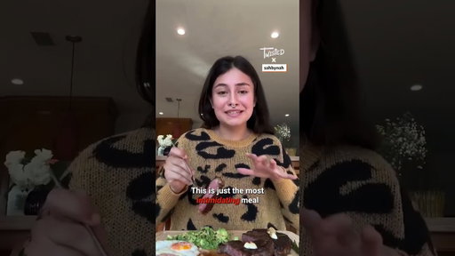 Trying steak as a lifelong vegetarian 😳🥩