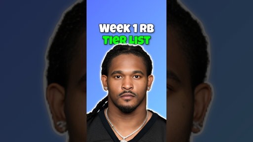 Week 1 Fantasy Running Back Tier List