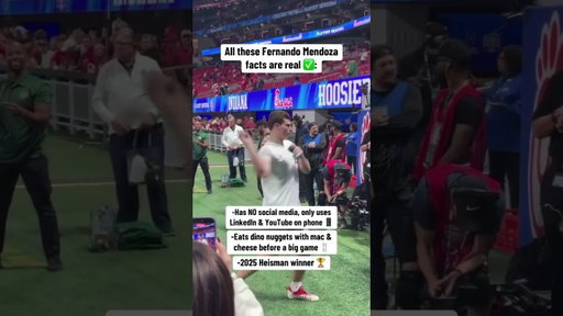 All These Fernando Mendoza Facts Are True 👀