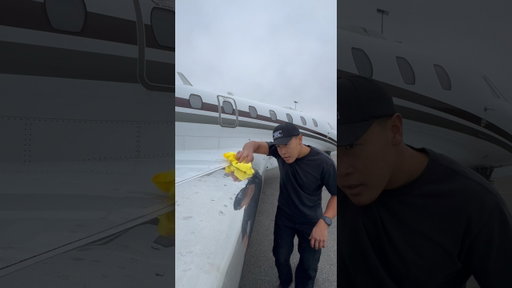 Detailing a $45M Dollar Private Jet at the most SECURE Airport in the World 🌎 #aviation