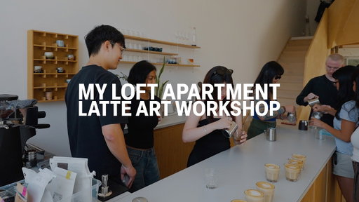summer in my loft | home latte art workshop, iced pourover guide, future events