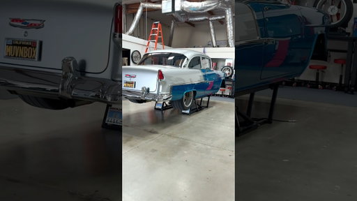This beautiful ‘56 Chevy is in for a full show detail! #classiccar #classiccars #vintagecars #shiny