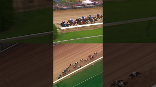 Watch that move up the rail 😳 😳 😳 #kentuckyderby #horses #comeback