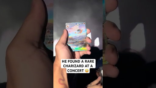 HE FOUND A RARE CHARIZARD AT A CONCERT 🤯