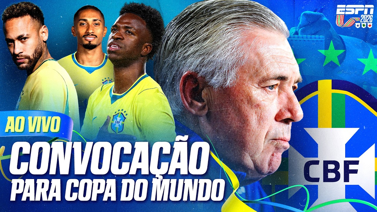 CONVOCAÇÃO DA SELEÇÃO BRASILEIRA PARA COPA DO MUNDO AO VIVO | LINHA DE PASSE