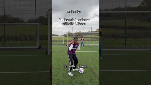 Dan Burn’s HEADER Vs Athletic Bilbao BE LIKE… #football #footballshorts #soccer #funny