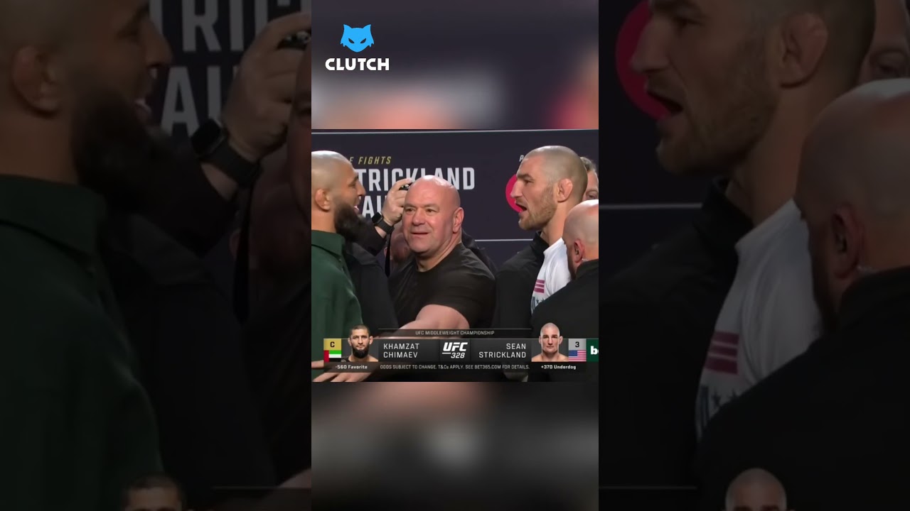 ¡EL CARA A CARA ENTRE Sean Strickland Y Khamzat Chimaev SE CALENTÓ! 🔥