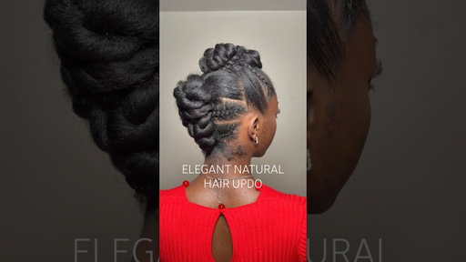 Did this updo for an event I attended recently and it came out so good! #naturalhairinspiration