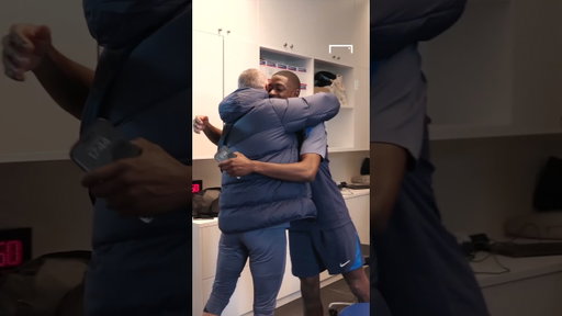 Luis Enrique was over the moon to see Ousmane Dembele and the Ballon d'Or 😅