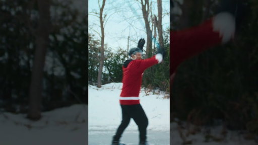 La joie de Pepsi : une partie de hockey sur un étang