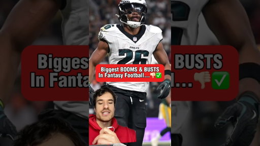 Fantasy Football Biggest BOOMS & BUSTS 👎🏻✅