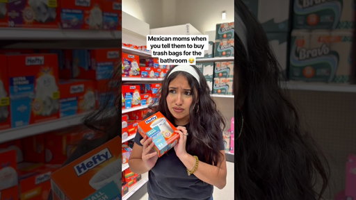Mexican moms when you tell them to buy trash bags for the bathroom 😂#mom #mama #mamas #comedia
